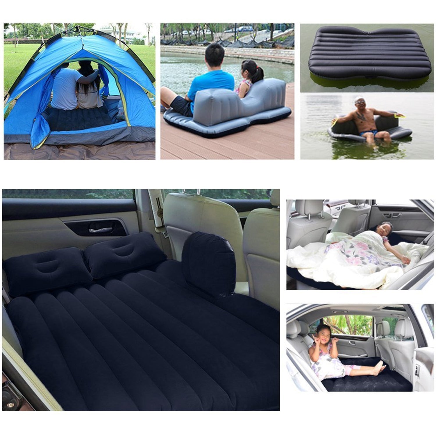 8043 Car Inflatable Bed with 2 Pillows & Air Pump (Portable) For Travel, Camping, Vacation | Polyester Inflatable Travel Car Bed Air Sofa with Two Inflatable Pillow and Air Pump for Car Back Seat, Air Pump Random Colour 8043 Car Inflatable Bed with 2 Pillows & Air Pump (Portable) For Travel, Camping, Vacation | Polyester Inflatable Travel Car Bed Air Sofa with Two Inflatable Pillow and Air Pump for Car Back Seat, Air Pump Random Colour